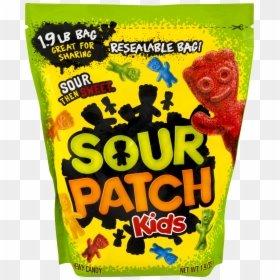 1.9 Lb Bag Of Sour Patch, HD Png Download - skittles bag png