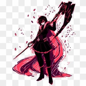 Illustration, HD Png Download - ruby rose rwby png