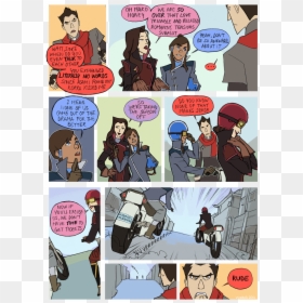 Korra And Asami Avatar Comic, HD Png Download - korra png