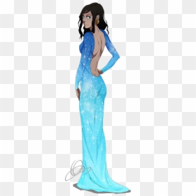 Light Blue And Dark Blue Prom Dress, HD Png Download - korra png