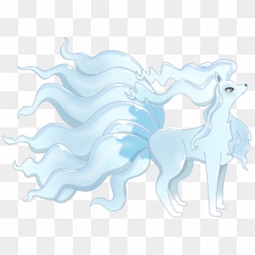 White Nine Tails Pokemon, HD Png Download - alolan ninetales png