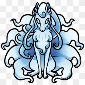 Alolan Ninetales Stickers, HD Png Download - alolan ninetales png