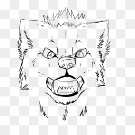 Draw A Wolf From The Front, HD Png Download - funny mouth png