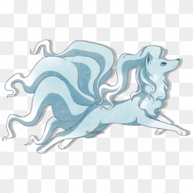Ninetales Alola Shiny Png, Transparent Png - alolan ninetales png
