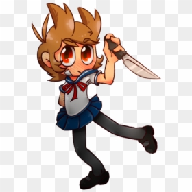 Eddsworld Yandere Au, HD Png Download - senpai png