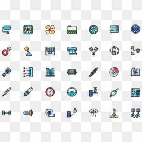 Car Engine Icons Free, HD Png Download - movie camera icon png