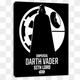 Darth Vader Rouge One Poster Black And White, HD Png Download - sith symbol png