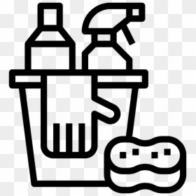 Bucket And Sponge Icon, HD Png Download - humo negro png