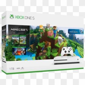 Xbox One S 1tb Minecraft Bundle, HD Png Download - minecraft apple png