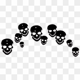 Skull, HD Png Download - black emoji png