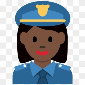 Policial Emoji, HD Png Download - black emoji png