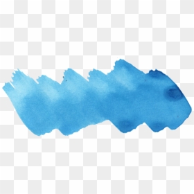 Blue Watercolor Stain Png, Transparent Png - blue paint png