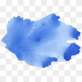 Paint Brush Stroke Watercolor, HD Png Download - blue paint png