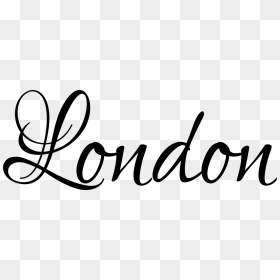 London Clipart Word - London In Words, HD Png Download - vhv