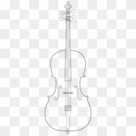 Cselló Fekete Fehér Rajz, HD Png Download - cello png