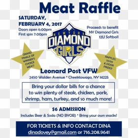 Wny Diamond Girls Meat Raffle 12u - Ecatepec De Morelos, HD Png Download - raffle png