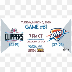 Oklahoma City Thunder, HD Png Download - clippers png