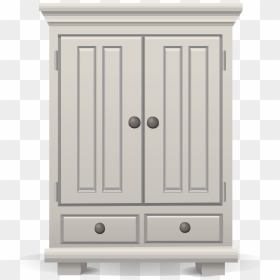 Tall White Cabinet From Glitch Clip Arts - Clip Art Of A Cupboard, HD Png Download - cabinet png