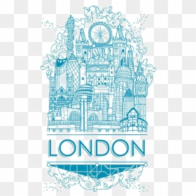 Big Ben Poster London Art Illustration - London Art Illustration, HD Png Download - london png