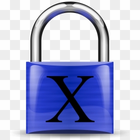 Padlock Blue X - Padlock, HD Png Download - padlock png