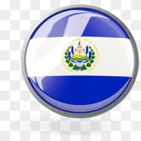 Metal Framed Round Icon - Salvador Flag Round Png, Transparent Png - el salvador flag png