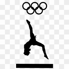 Gymnastics Silhouette No Background, HD Png Download - gymnast png