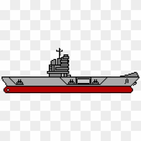 Naval Carrier Pixel Art, HD Png Download - aircraft carrier png