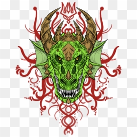 Illustration, HD Png Download - dragon head png