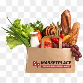Transparent Grocery Png - Groceries In Bag Hd, Png Download - groceries png