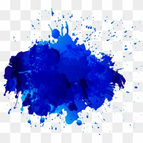 Blue Paint Png, Transparent Png - blue paint splatter png