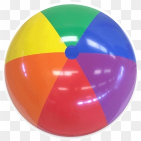 Beach Balls Reviews & Guide - Rainbow Beach Ball Transparent, HD Png Download - beachball png