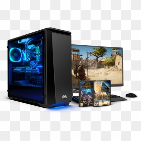 Desktop Game Png, Transparent Png - gaming computer png