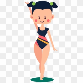 Gymnastics Clipart Girl Sport - Clip Art Gymnastics Standing, HD Png Download - gymnast png