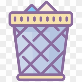 This Icon Is Meant To Represent A Full Trash Can - Png Icon Bin Violet, Transparent Png - trash pile png