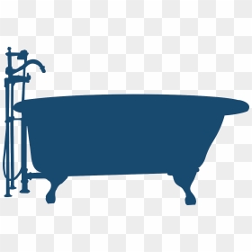 Silhouette Bathtub Clipart, HD Png Download - shower png
