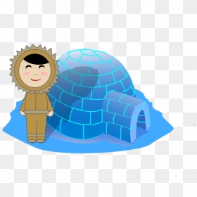 Inuit Girl And Igloo - Types Of Houses Igloo, HD Png Download - igloo png