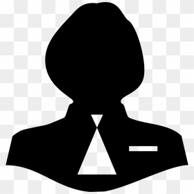 Woman Female Silhouette With Male Tie - Woman With Tie Icon, HD Png Download - female silhouette png
