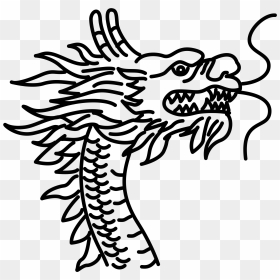 Dynasty Of China Drawings, HD Png Download - dragon head png