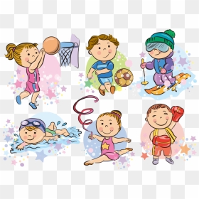 Cartoon Sport Clip Art - Sports For Kids, HD Png Download - gymnast png