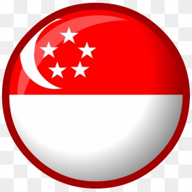 Singapore Flag Clipart Snow - Png Singapore Flag Transparent Round, Png Download - guatemala flag png