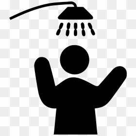 Taking Shower - Taking A Shower Icon, HD Png Download - shower png
