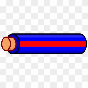 Blue Wire With Red Stripe, HD Png Download - red stripe png