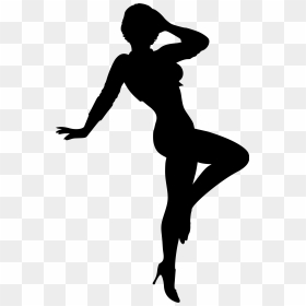 Female Silhouette Woman Clip Art - Posing Icon, HD Png Download - female silhouette png