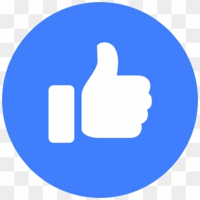 Facebook Like - Facebook Messenger Icon Round, HD Png Download - like us on facebook icon png