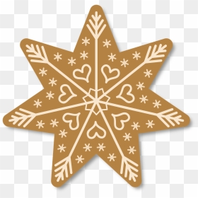 Gingerbread Christmas Star Png - Christmas Star Clipart, Transparent Png - gingerbread png