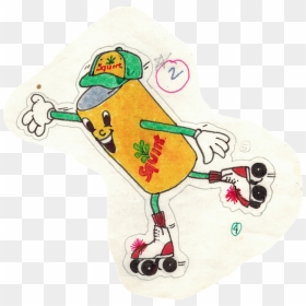1980s Squirt Ad Can Man Stickers 2 - Creative Arts, HD Png Download - squirt png