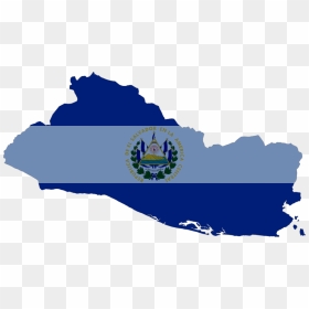 Transparent Flags Png - El Salvador Map Flag, Png Download - el salvador flag png