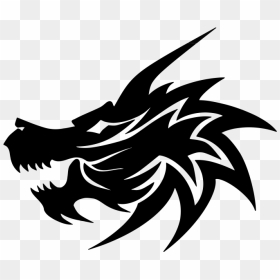 Tribal Dragon Head Tattoo , Png Download - Easy Dragon Head Drawing, Transparent Png - dragon head png