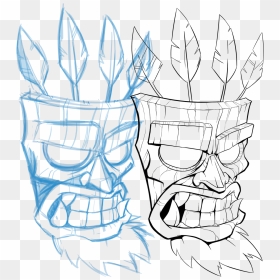 Aku Aku Png , Png Download - Sketch, Transparent Png - aku png