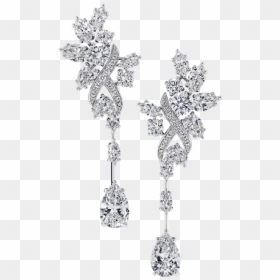 Harry Winston Earrings Cluster, HD Png Download - loose diamonds png